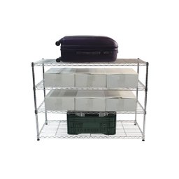 Estante de Aço Cromado com 4 Prateleiras Rack Aramados 1040 - 1