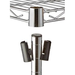 Estante de Aço Cromado com 4 Prateleiras Rack Aramados 1040 - 4