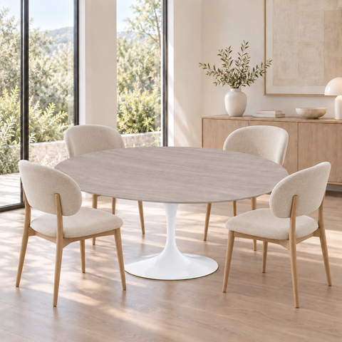 Mesa de Jantar Saarinen Oval 150x90cm - Caput