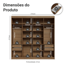 Guarda-roupa Casal 8 Portas Batentes com Espelho Venus Madesa - 4