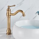 Ver imagem 1 de Torneira Pia Alta Monocomando Bronze Retrô Elegante Fosco