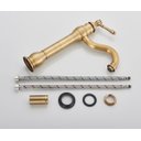 Ver imagem 6 de Torneira Pia Alta Monocomando Bronze Retrô Elegante Fosco