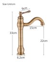 Ver imagem 7 de Torneira Pia Alta Monocomando Bronze Retrô Elegante Fosco