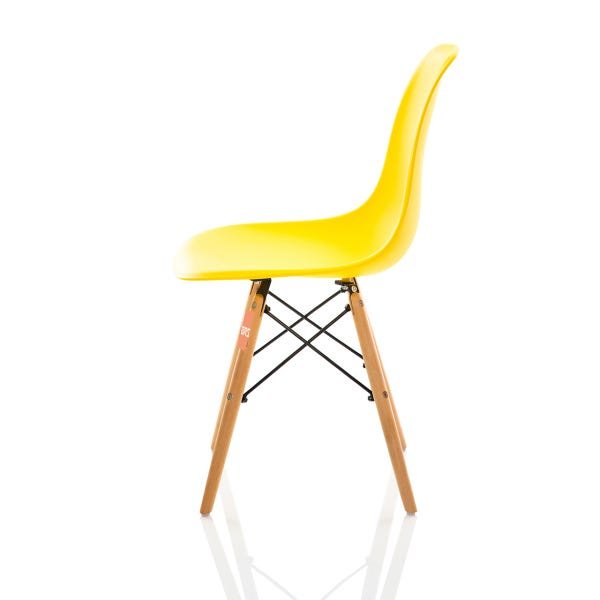 Kit 2 Cadeiras Charles Eames Eiffel Dsw - Amarela- Brs - 2