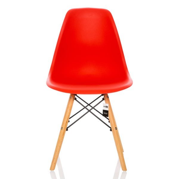 Kit 2 Cadeiras Charles Eames Eiffel Dsw - Vermelha - Brs - 3