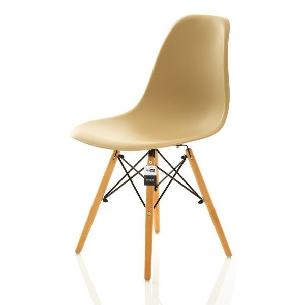 Kit 2 Cadeiras Charles Eames Eiffel Dsw - Mocha - Brs