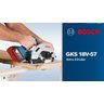 Serra Circular Bosch a Bateria Gks 18v57 com Bateria e Carregador - 3