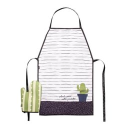 Kit Avental Com Luva - Natural Colors Cactus - 1