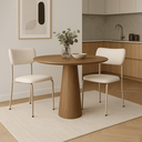 Ver imagem 1 de 2 Cadeira Lis Encosto Estofado Confortável para Area Gourmet