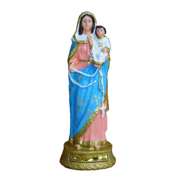 Imagem De Nossa Senhora Do Rosário 21cm Inquebrável