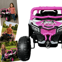 Ver imagem 4 de Carro Utv Elétrico Bang Toys Pulse Xr7 Rosa 12v com Controle Remoto