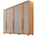 Ver imagem 2 de Guarda-Roupa 100% Mdf 6 Portas 6 Gavetas com Pés Istambul