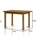 Ver imagem 2 de Conjunto de Mesa Mônaco com 4 Cadeiras Imbuia