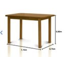 Ver imagem 2 de Conjunto de Mesa Mônaco com 4 Cadeiras Imbuia