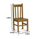 Ver imagem 3 de Conjunto de Mesa Mônaco com 4 Cadeiras Imbuia