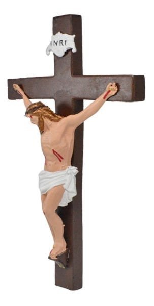 Imagem Crucifixo De Parede 39cm Inri Inquebrável - 2
