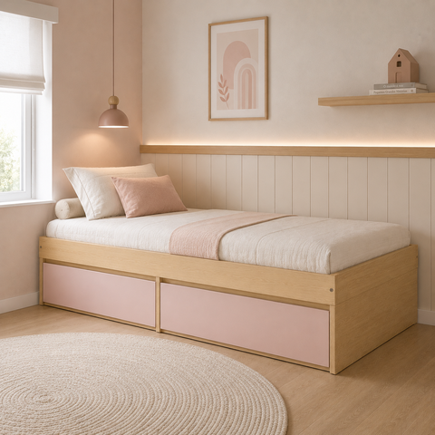 Cama Infantil com Gavetões Linha Play Quater
