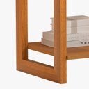 Ver imagem 3 de Mesa de Cabeceira 1661 Minimalista com Nicho e 1 Gaveta Nature Fosco