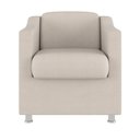 Ver imagem 4 de Kit 08 Cadeiras Poltronas Decorativas Sala de Espera Clinica Tecido Cor:bege