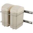 Ver imagem 1 de Lixeira Dupla Deslizante M5009 17,6 Litros Bege 280 x 345 x 310 mm Masutti Copat
