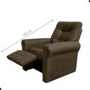 Ver imagem 2 de Poltrona Reclinável Brisa Alta Suede Encosto Cappuccino Matrix