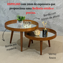 Ver imagem 5 de Mesa de Centro Espelhada Redonda Pé Palito Sala Estar:madeirado Tampos Espelhados