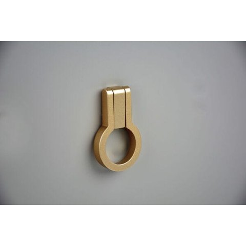 Puxador Ponto Antique Zen Dourado ZP5404