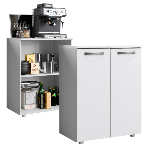 Balcão Multiuso Denver 2 Portas Mdp Branco Aramóveis