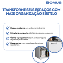 Ver imagem 3 de Balcão Multiuso Denver 2 Portas Mdp Branco Aramóveis