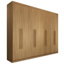 Ver imagem 3 de Guarda-roupa Casal Ele e Ela 8 Portas 4 Gavetas 8 Prateleiras Cinamomo - Panorama Móveis