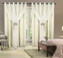 Ver imagem 2 de Cortina Corta Luz 6,00M x 2,50M 100% Blackout com Voil Palha para Sala ou Quarto para Varão Simples