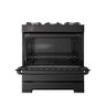 Fogão Esmaltec 5 Bocas Ideal Top Glass Mesa de Vidro Forno 84 Litros Preto T5vap Bivolt - 6