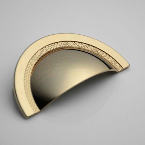 Puxador Shell Zen 64mm Gold ZP4318