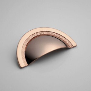 Puxador Shell Zen 64mm Rosê ZP4318