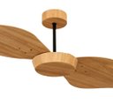 Ver imagem 2 de Ventilador de Teto com Controle Remoto Natuvent Flower no Light 2 Pás Madeira Freijó