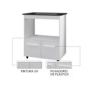 Ver imagem 6 de Balcão para Cooktop Elisa 2 Portas com Espaço para Forno: Branco