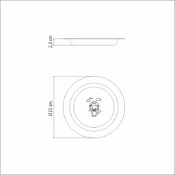 Prato Infantil Baby Friends em Aço Inox 23 cm Tramontina - 4