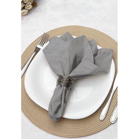 Jogo 4 Pçs Guardanapo de Boca 200 Fios Fend Runah Kacyumara