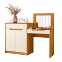 Ver imagem 1 de Penteadeira Escrivaninha Trend 2 Portas Cinamomo/off White - Abz