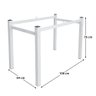 Pés para Mesa de Jantar Base de Mesa 1,20 para Tampos de Vidro Madeira ou Granito Branco Ql - 4