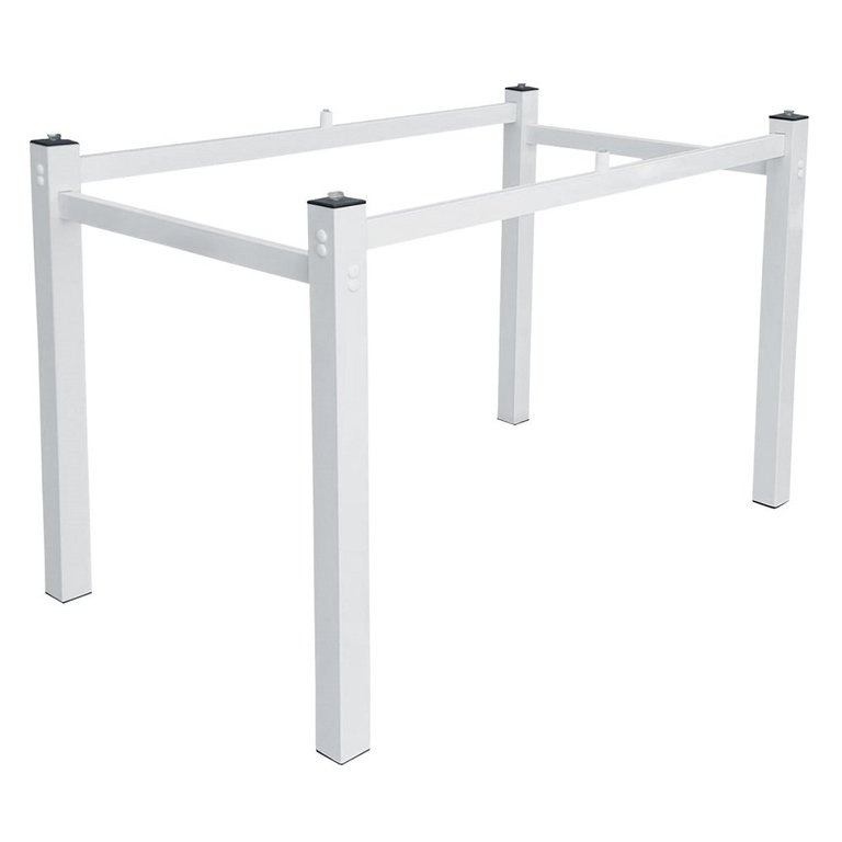 Pés para Mesa de Jantar Base de Mesa 1,20 para Tampos de Vidro Madeira ou Granito Branco Ql