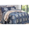 Jogo de Cama 4pc King Satinée Vizan Blue Kacyumara - 3