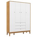 Ver imagem 6 de Quarto de Bebe Unique 4 Portas com Cômoda Sapateira Branco Soft Freijó Eco Wood - Matic