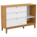 Ver imagem 5 de Quarto de Bebe Unique 4 Portas com Cômoda Sapateira Branco Soft Freijó Eco Wood - Matic