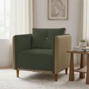 Ver imagem 1 de Poltrona Decorativa Aviv para Sala Escritório Recepção Luxo Linho Premium Easy Clean Corino Premium