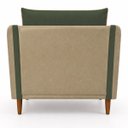 Ver imagem 5 de Poltrona Decorativa Aviv para Sala Escritório Recepção Luxo Linho Premium Easy Clean Corino Premium
