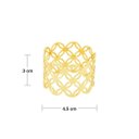 Ver imagem 6 de Conjunto 4 Anéis para Guardanapos Metal Dourado Rojemac