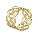 Ver imagem 1 de Conjunto 4 Anéis para Guardanapos Metal Dourado Rojemac