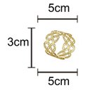 Ver imagem 4 de Conjunto 4 Anéis para Guardanapos Metal Dourado Rojemac