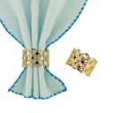 Ver imagem 3 de Conjunto 4 Anéis para Guardanapos Metal Dourado Rojemac